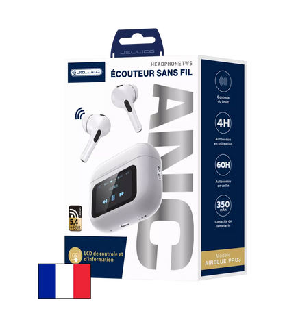 Écouteurs sans fil bluetooth avec écran tactile JELLICO AirBlue Pro 3